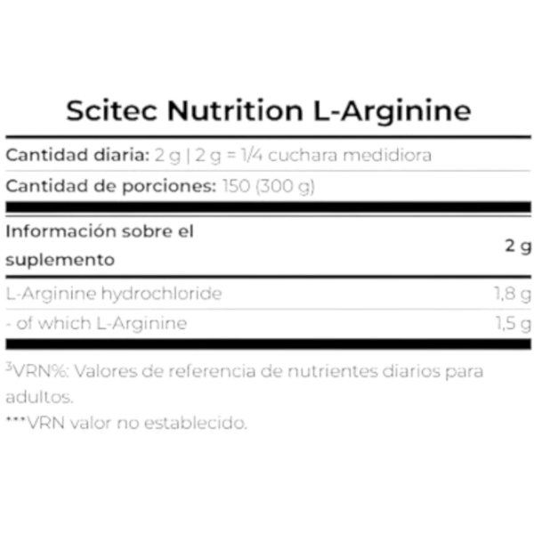 Arginine 300 g-detalle