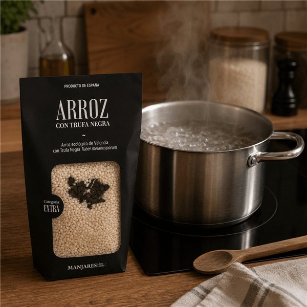 Riz aux truffes noires-detalle