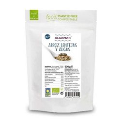 Arroz, lentejas y algas BIO 500g - Algamar