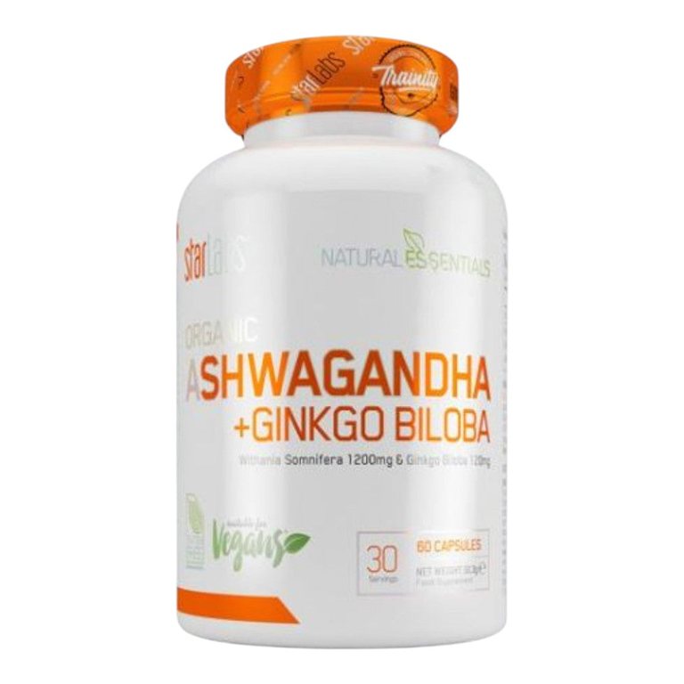 Complément Ginkgo Biloba + Ashwagandha Memory Complex PharmoVit - 60 Gélules, Neuf