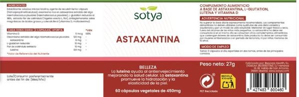 ASTAXANTHIN 60 KAPSELN 450 MG-lateral