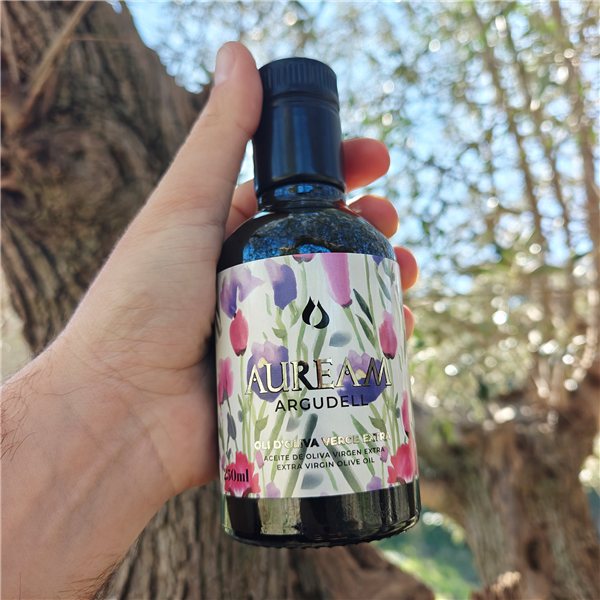 Auream Argudell 250 ml – Aceite de Oliva Virgen Extra del Empordà D.O.P. (100% Argudell) (Copy)-trasera