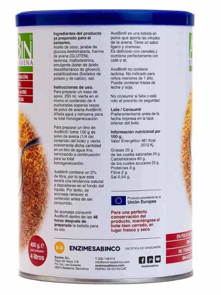 AVEBIN 400 GR-detalle