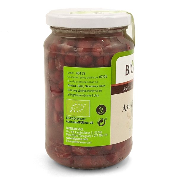 Judías Azukis Cocidos Eco 220gr-lateral