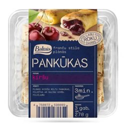 Crepe con relleno de cereza congelado Baltais 270g