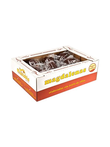 Bandeja de magdalenas bañadas en chocolate - 12 piezas-detalle