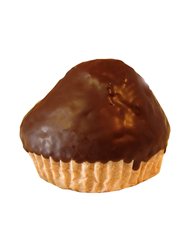 Bandeja de magdalenas bañadas en chocolate - 12 piezas