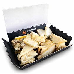 Bandeja de queso cortado artesanal variada para 8-12 personas