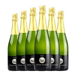 Bardinet Santa Mónica Brut Nature Cava 75 cl Espumoso Blanco (Caja de 6 unidades)