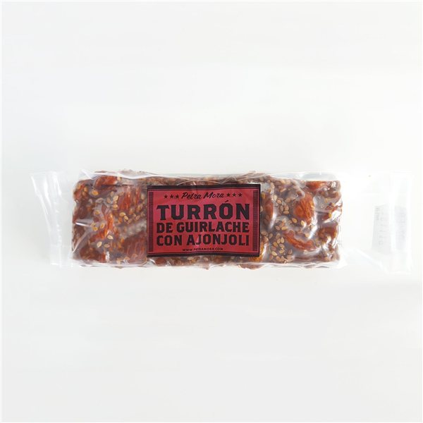 Barra de turrón de guirlache 80 g-detalle