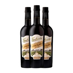 Barrero Gabriela Listán Jerez-Xérès-Sherry Amontillado Botella Medium 50 cl Vino Generoso Fortificado (Caja de 3 unidades)