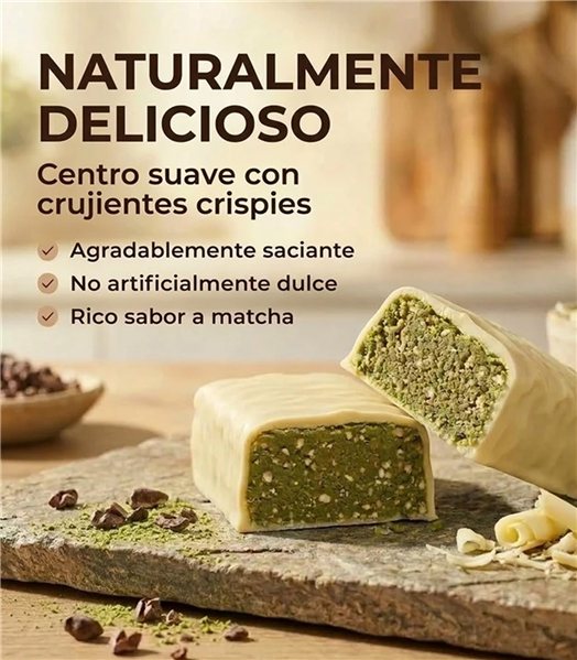 BIO Matcha Kollagenriegel 55g-izquierda