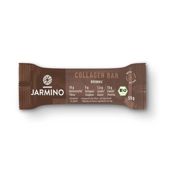 Barrita de Colageno Brownie BIO 12x55g Jarmino-detalle