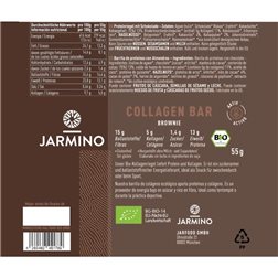 Barrita de Colageno Brownie BIO 12x55g Jarmino