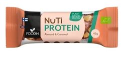 BARRE PROTÉINÉE NUTI AMANDES CARAMEL BIO 45 GR