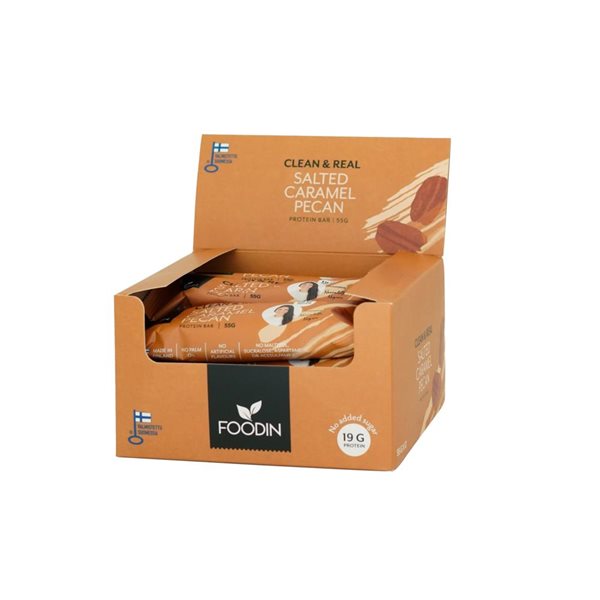 BARRITA PROTEIN BAR NUECES PECANAS SABOR CARAMELO SALADO 19 gr-detalle