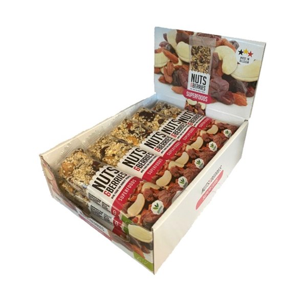 Bio-Superfood-Riegel 15x40g Nüsse&Bären-lateral