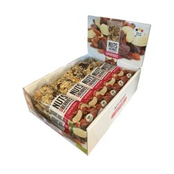 La traducción al alemán sería: 

"Bio-Superfood-Riegel 15x40g Nüsse&Beeren"