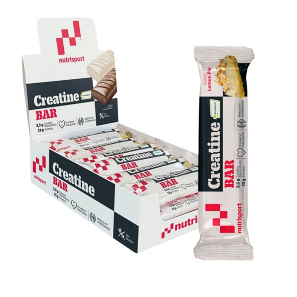 Barres Créatine Creapure Lemon Pie 18x44g NutriSport-lateral