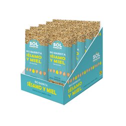 Sesame and Honey Gluten-Free Bars Organic 16x34g Sol Natural