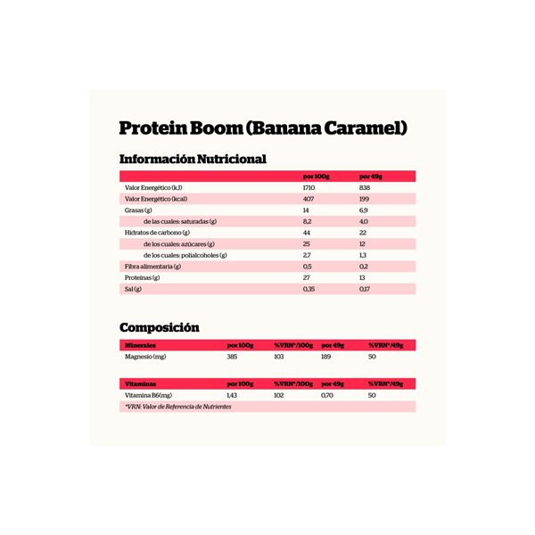 Barritas Protein Boom BANANA-CARAMELO 24x49g NutriSport-detalle