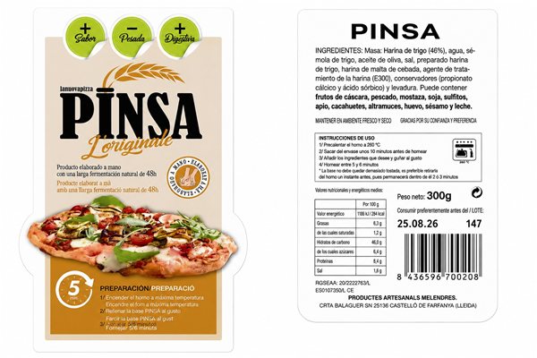 Artisanal Pinsa Romana Base 300 g | Natural Fermentation 48 Hours-detalle