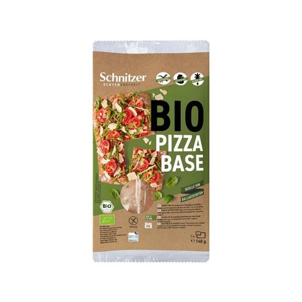 Gluten-free organic pizza base 140g Schnitzer-detalle