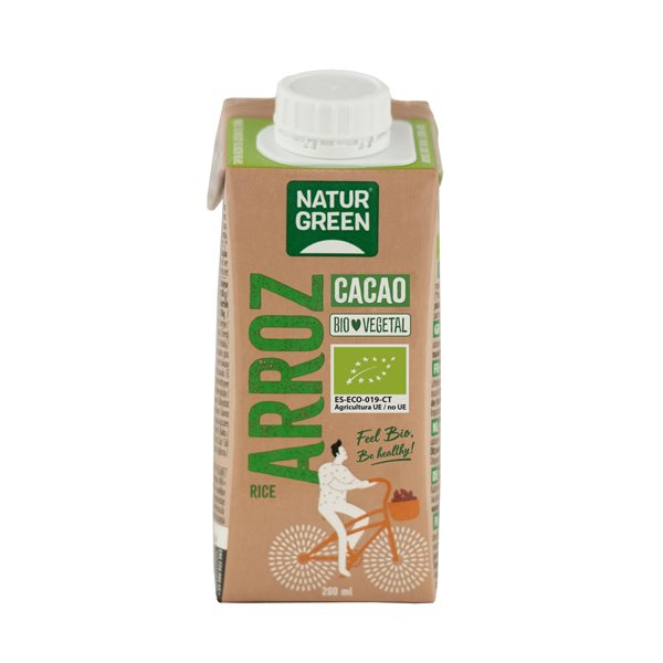 Boisson de riz et cacao bio 200 ml NaturGreen-detalle