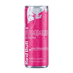 Bebida Energética Caja de 24 unidades Red Bull Energy Drink Summer Edición Limitada Lata 25 cl White Peach — Melocotón Blanco