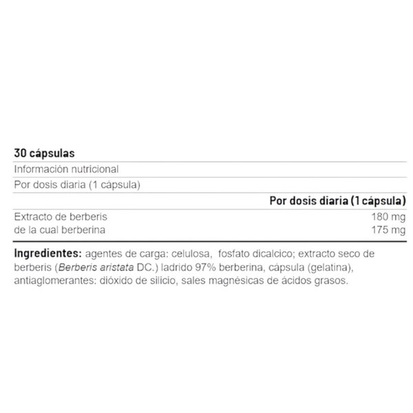 Berberine 30 Capsules-detalle