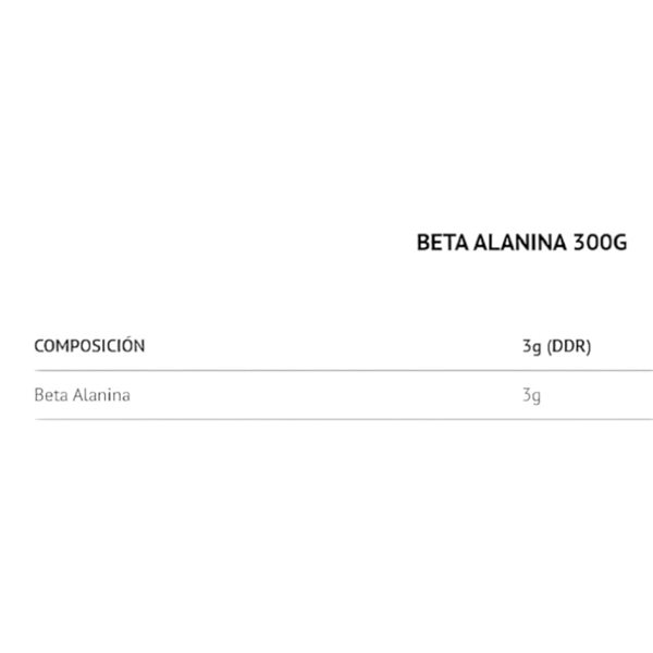 Beta Alanine 300 Gr-detalle
