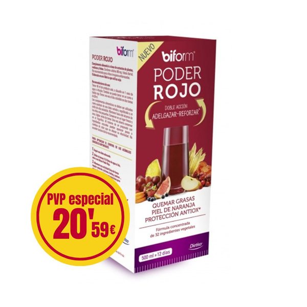 Biform Poder Rojo (prix spécial P.V.P.: 21,90 ) 500ml Dietisa-detalle