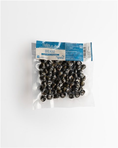 Cooked Bigaros in natural brine 200 g-izquierda