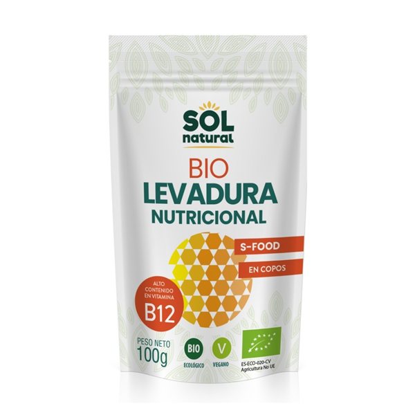 Bio Nährhefe mit Vit. B 12 100g Sol Natural-detalle