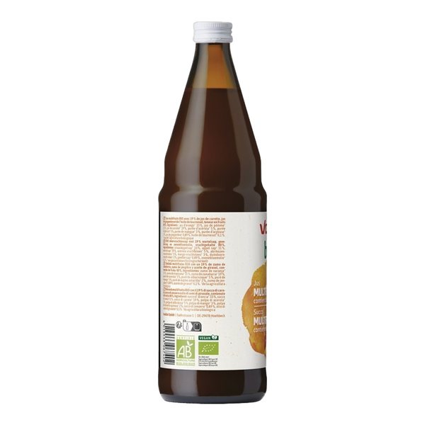 BioC Zumo multifruta naranja con vitamina C Bio 750ml Voelkel-lateral