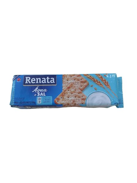 Biscoito Água e Sal Renata 200g – Clásico Brasileño Ligero-lateral