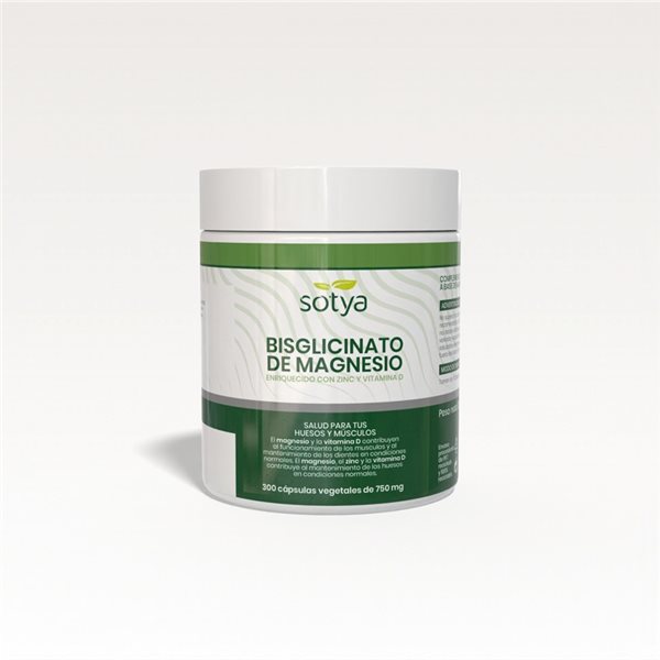 Magnesium bisglycinate 750mg 300 caps Sotya-lateral