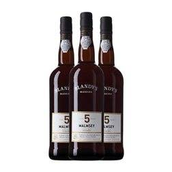Blandy's Madeira Malmsey Malvasía Madeira 5 Años 75 cl Vino Blanco (Caja de 3 unidades)