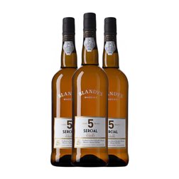 Blandy's Madeira Sercial Madeira 5 Años 75 cl Vino Blanco (Caja de 3 unidades)