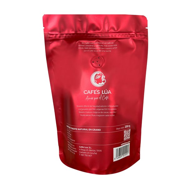 Blend de Navidad de Cafés Lúa-lateral