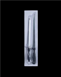 Packung mit Messer und Schleifer