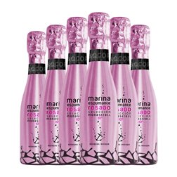 Bocopa Marina Monastrell Alicante Rosé — Rosado Botellín 20 cl Espumoso Rosado (Caja de 6 unidades)