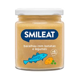 Boião de bacalhau com batatas e legumes