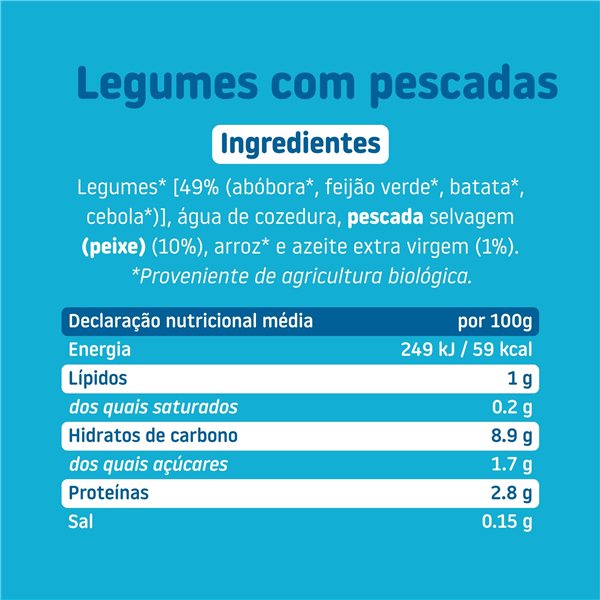 Bocal de légumes avec merlu-izquierda