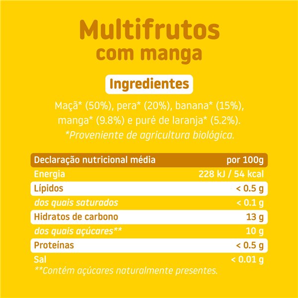 Bocal de fruits mélangés avec mangue-izquierda