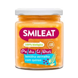 Boião de PE-DA-CI-NHOS lentilha vermelha com quinoa