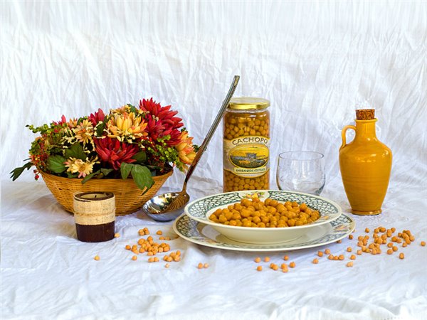 Gekochte Kichererbsen, Flasche 420g-detalle