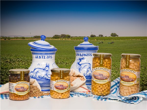 Gekochte Kichererbsen, Flasche 420g-lateral