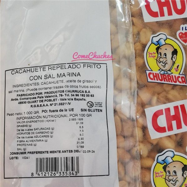 1 kg Bag Fried Blanched Peanuts-lateral