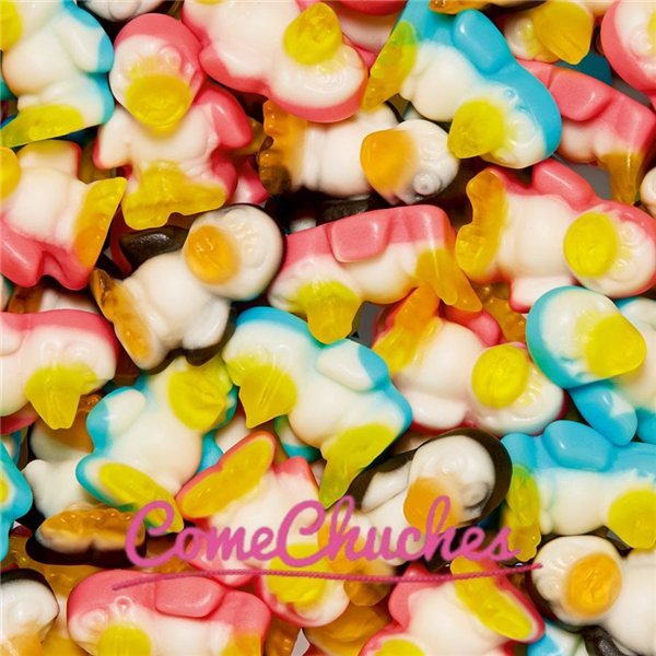 La traducción al alemán sería:

"Tüte 100g x 16 Einheiten Pingummi"-detalle